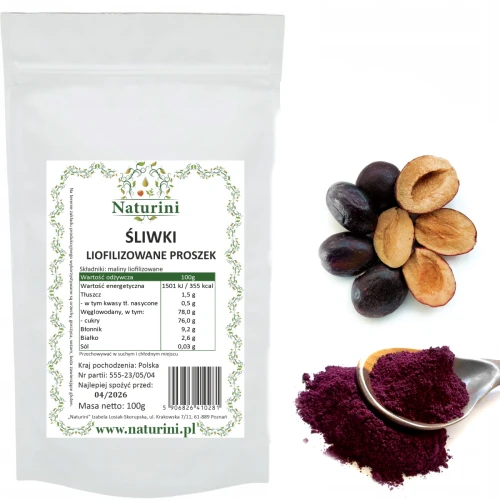 śliwki liofilizowane proszek doypack 100g allegro.webp