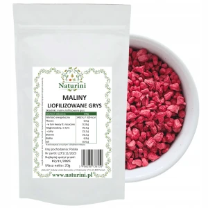 Maliny liofilizowane grys