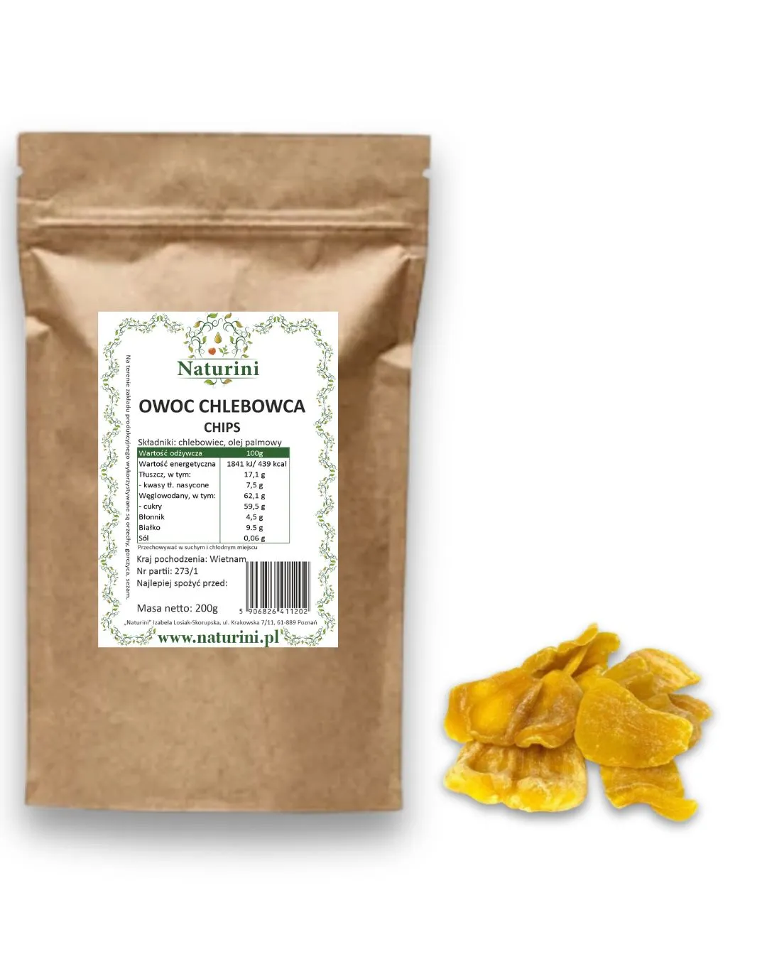 owoc chlebowca Naturini